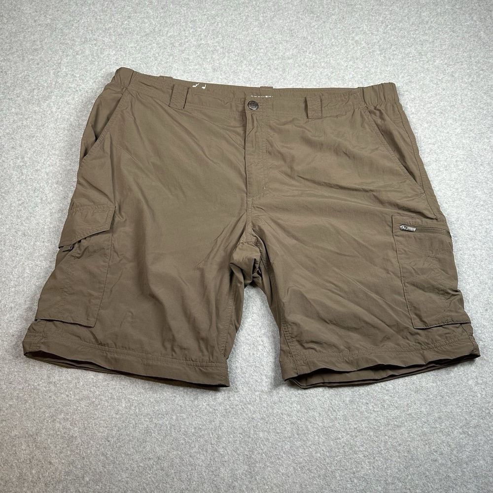 Columbia Omni Shade Cargo‎ Shorts Mens 42 Brown Hiking Outdoor Gorpcore NOTE
